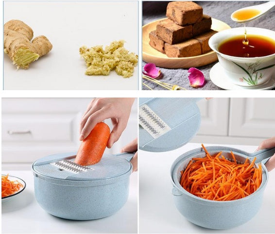 Multi-Function Mandoline Slicer with Strainer