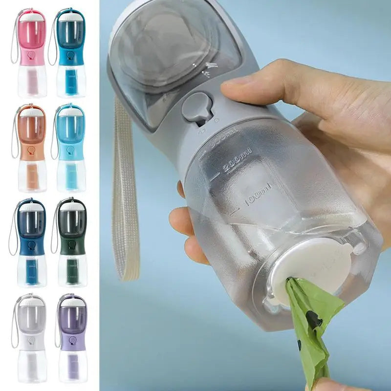 3 -in-1 Dog Water Bottle & Feeder – For Travel & Walks™
