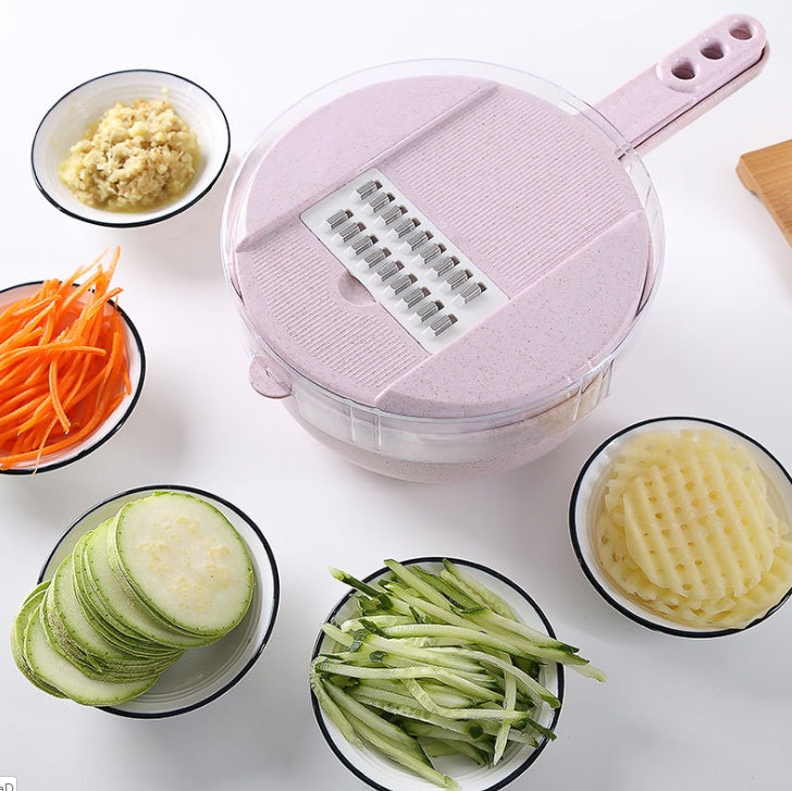Multi-Function Mandoline Slicer with Strainer