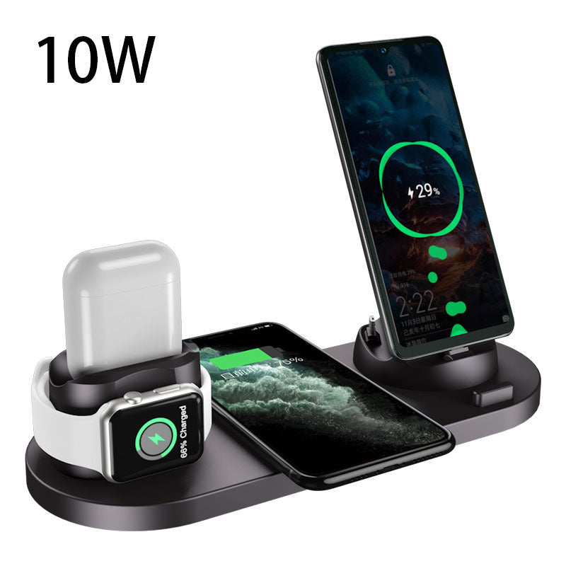 6-in-1 Wireless Charging Station for iPhone & Watch