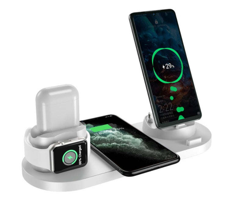 6-in-1 Wireless Charging Station for iPhone & Watch