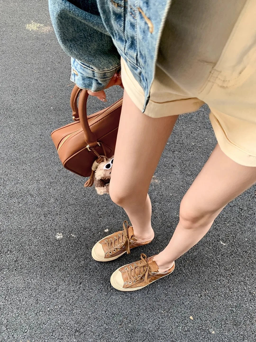 2025 Washed horse leather, old stars, casual inner height increase, small dirty shoes, women's board shoes