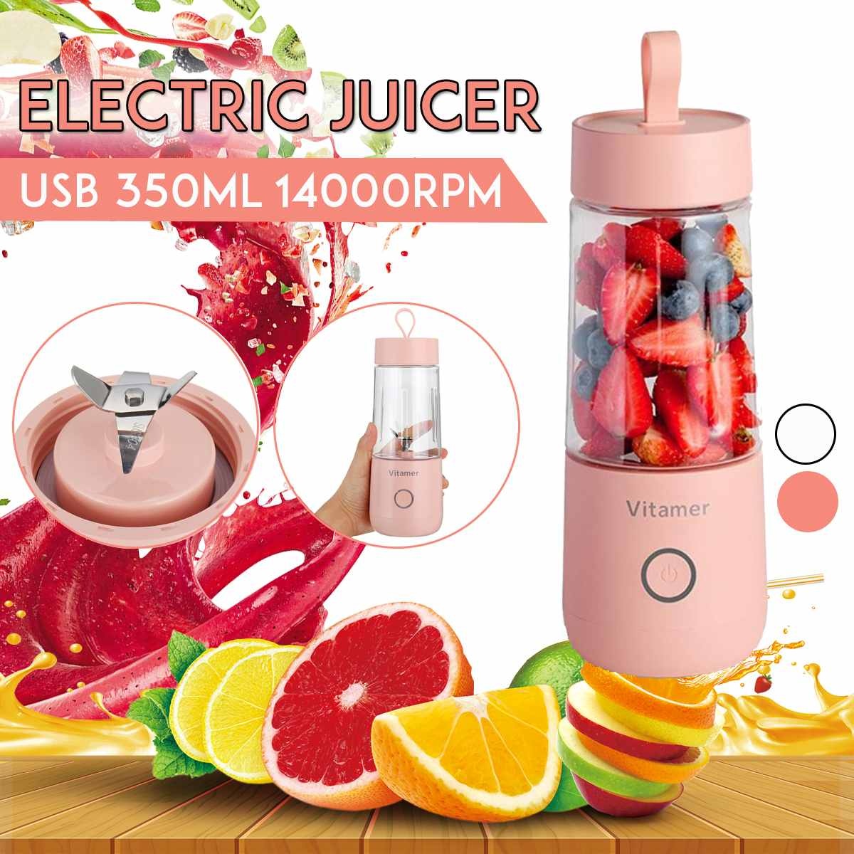 Electric Mini Blender Bottle – Slushy & Juice Cup