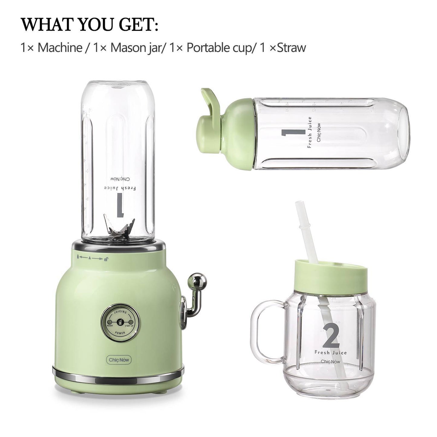 Personal Blender Maker For Shakes And Smoothies With 20.3 Oz Travel Cup And Lid