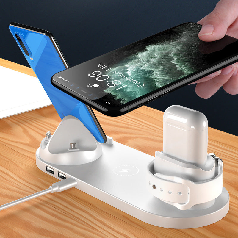 6-in-1 Wireless Charging Station for iPhone & Watch
