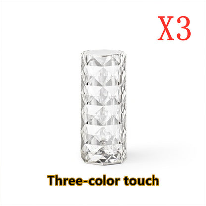 Nordic Crystal USB Touch Table Lamp