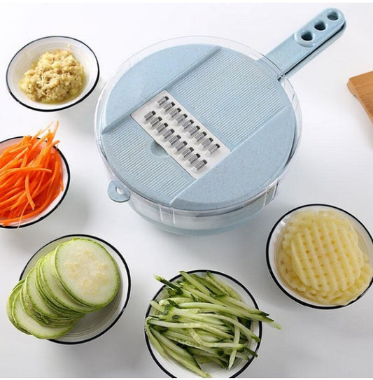 Multi-Function Mandoline Slicer with Strainer