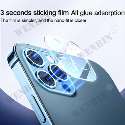 Camera Lens Protector Glass For iPhone 17 16 15 14 Pro Max 13 12 11 Pro Max Plus Full Cover Protective Glass For Camera Film