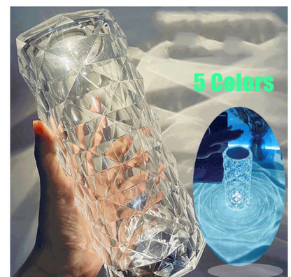 Nordic Crystal USB Touch Table Lamp